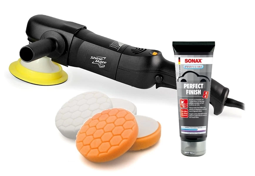 ShineMate EP801 Rotary Polisher - Sonax Perfect Finish Kit 1 ShineMate EP801 Rotary Polisher - Sonax Perfect Finish Kit