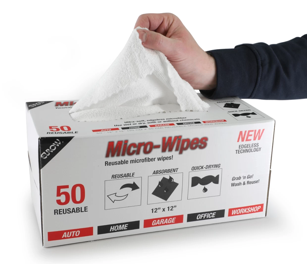 Eurow - Microfiber Wipe Dispenser Box Pkg/50 2 Eurow - Microfiber Wipe Dispenser Box Pkg/50 - Image 2