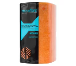 Mcrofbre - Versatowel Ultra Plush 400GSM Microfibre Cloths - 40 Pack -Car Accessories Store mcrofbre versatowel orange