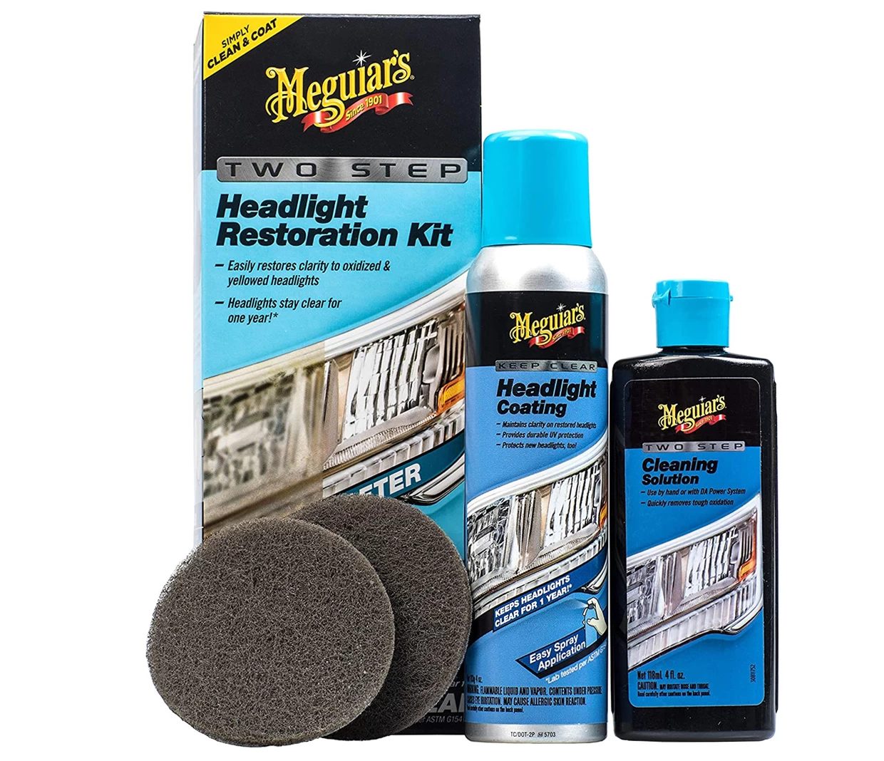 Meguiars - Two Step Headlight Restoration Kit 2 Meguiars - Two Step Headlight Restoration Kit - Image 2