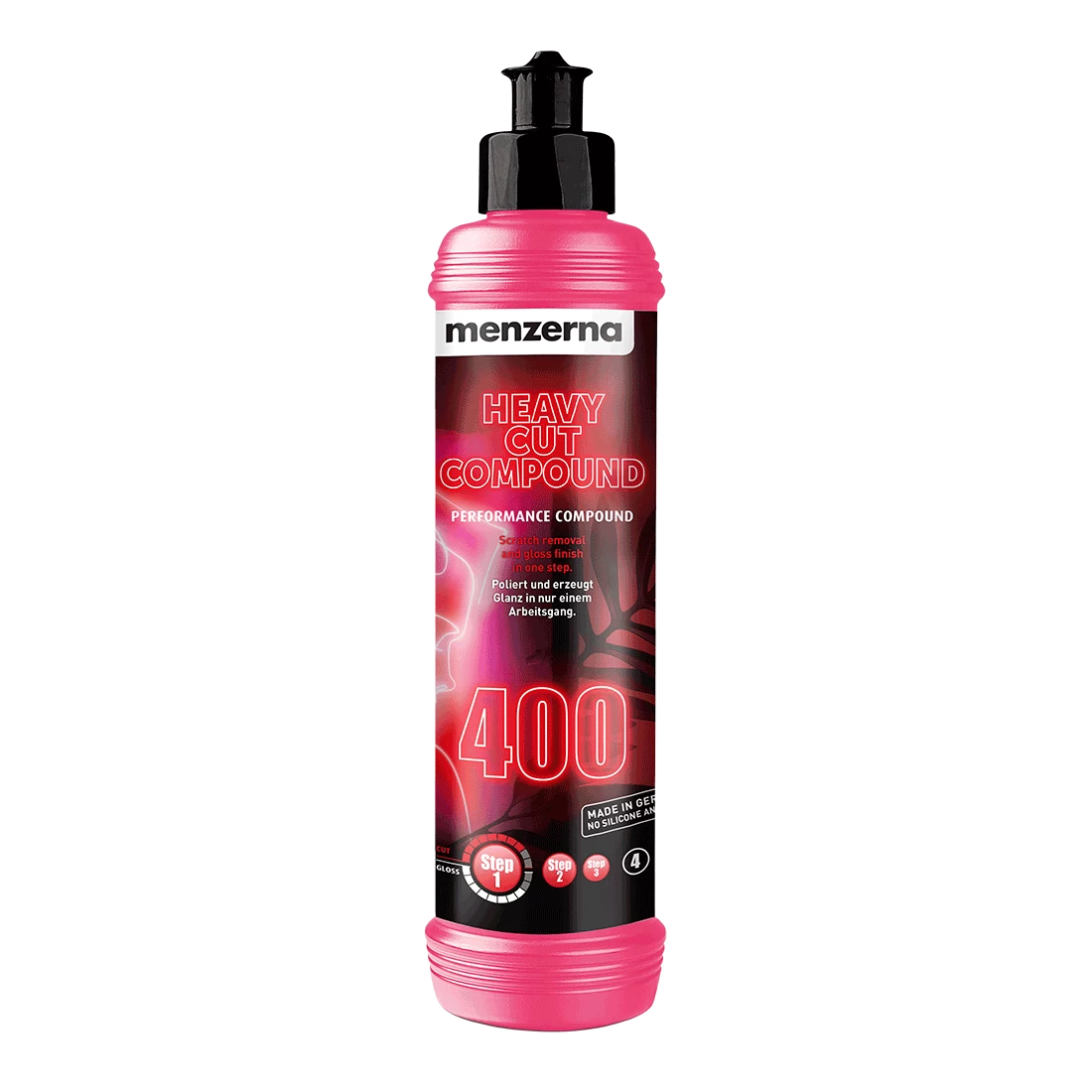 Menzerna Heavy Cut Compound 400 (HC400) 250ml - Pink Line 1 Menzerna Heavy Cut Compound 400 (HC400) 250ml - Pink Line